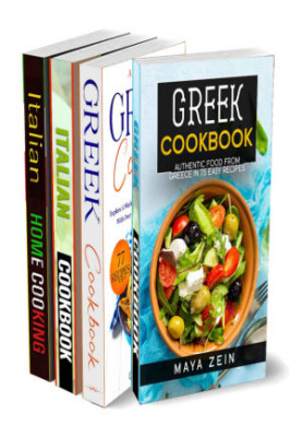 Mediterranean Diet Cookbook: 4 Books In 1: 200 Recipes From Greece And Italy For Healthy And Balanced Nutrition