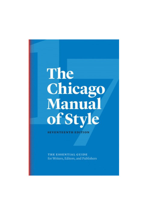 The Chicago Manual of Style, 17th edition