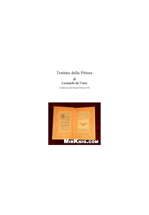Leonardo Da Vinci - Trattato Della Pittura (Trattato - Free Culture)
