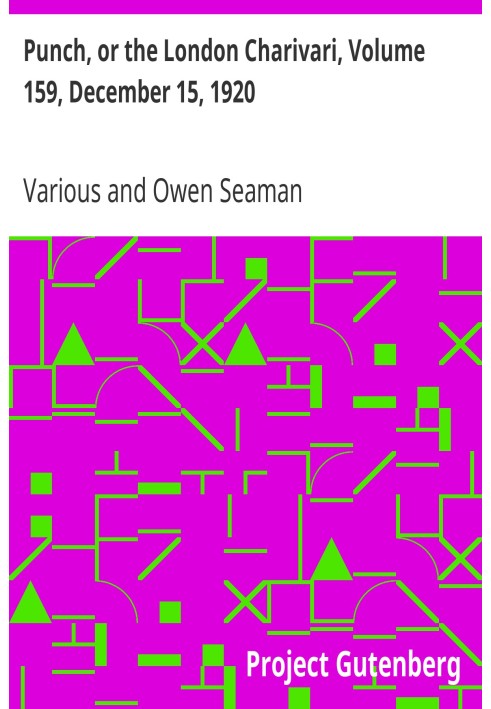 Панч, або Лондонський чаріварі, том 159, 15 грудня 1920 р