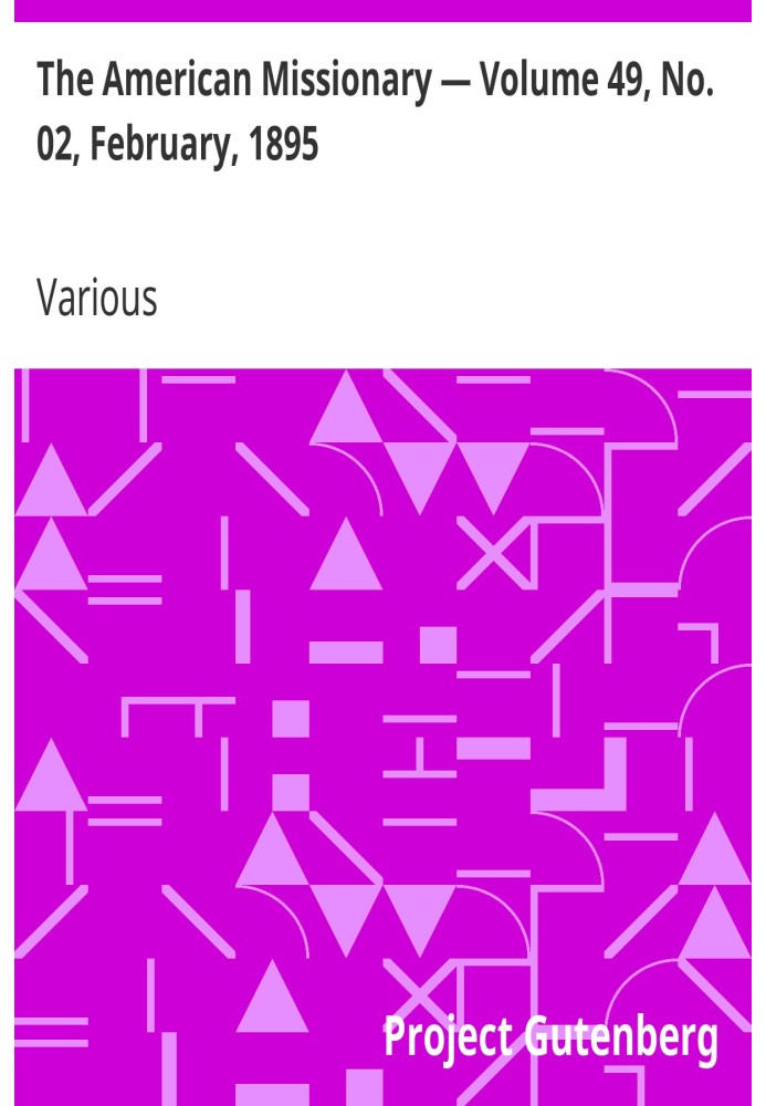 Американський місіонер — том 49, № 02, лютий 1895 р