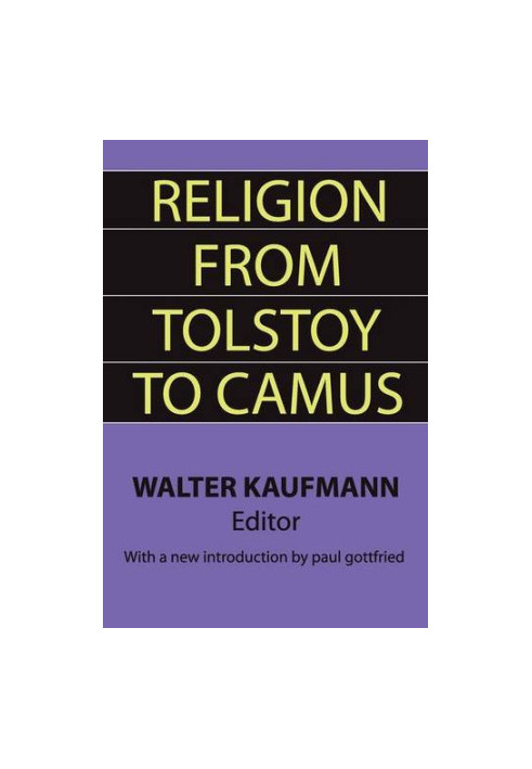 Religion from Tolstoy to Camus