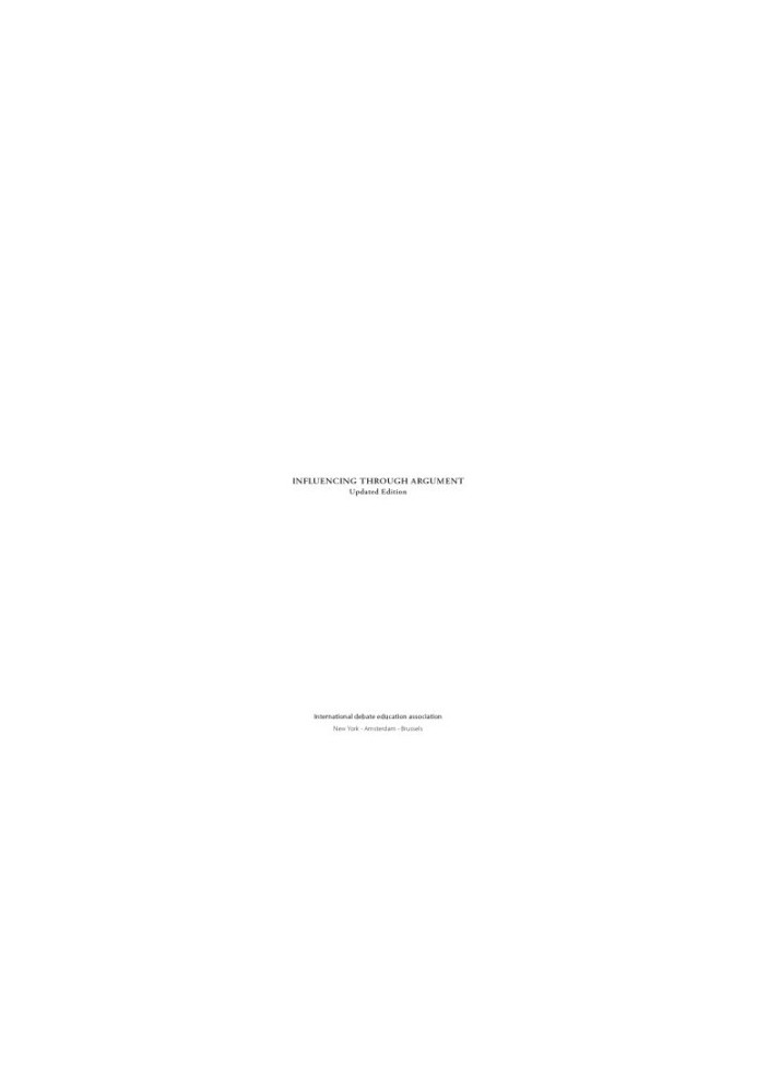 Influencing through argument