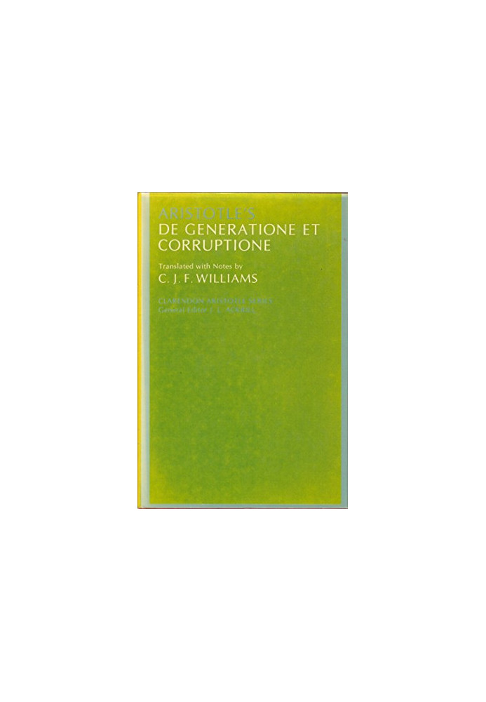 De Generatione et Corruptione