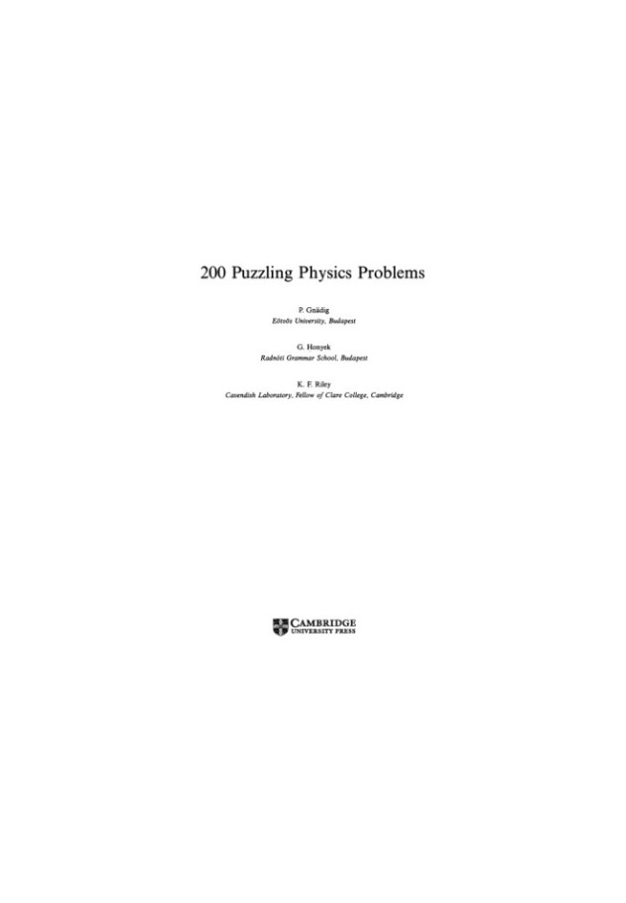 300 puzzling physics problems