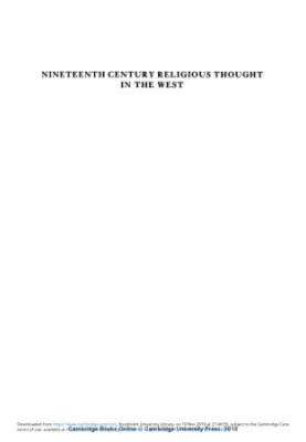 Nineteenth Century Religious Thought in The West