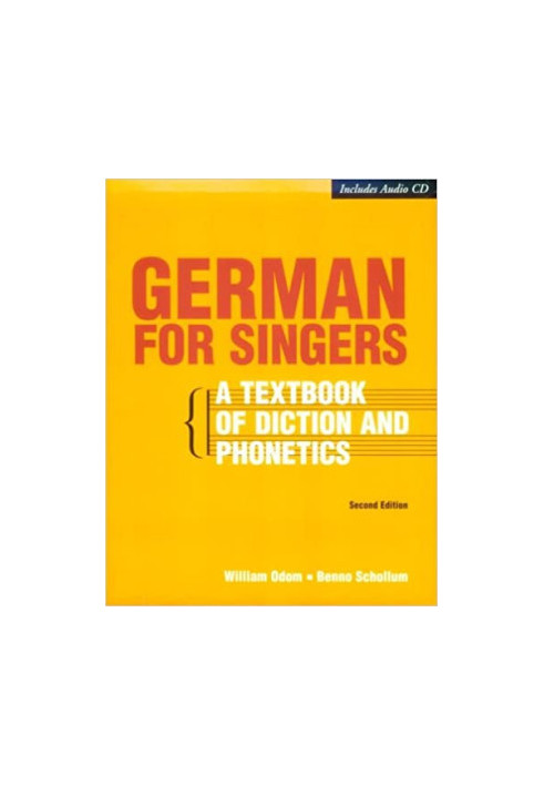 German for Singers: A Textbook of Diction and Phonetics