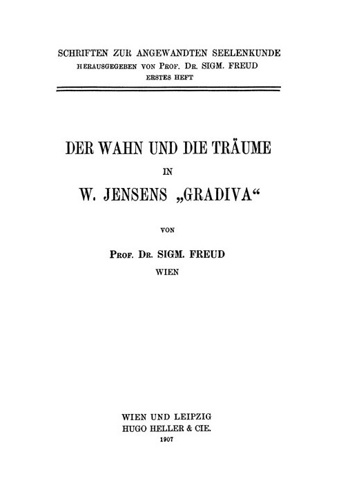 The madness and dreams in W. Jensen's »Gradiva«