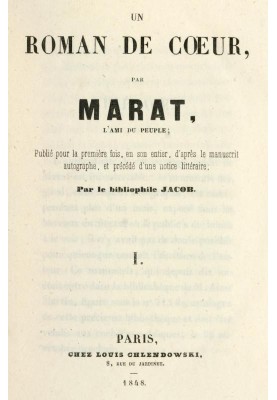 The Adventures of Young Count Potowski, Vol. 1 (of 2) A novel of the heart by Marat, the friend of the people