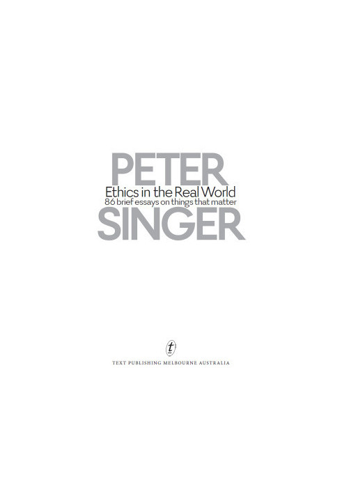 Ethics in the Real World