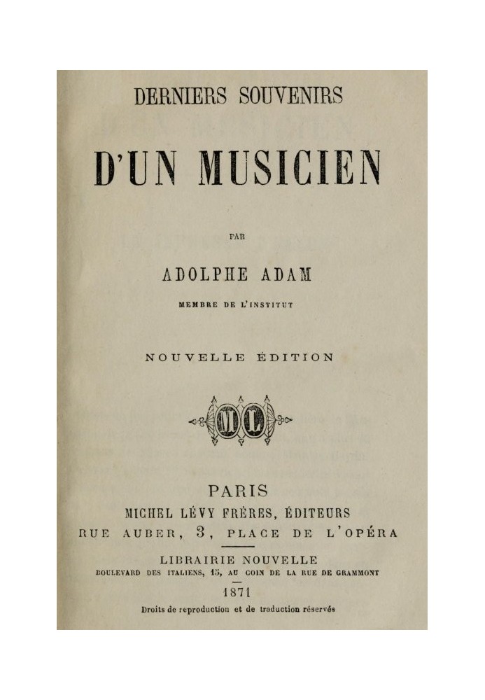 Last memories of a musician