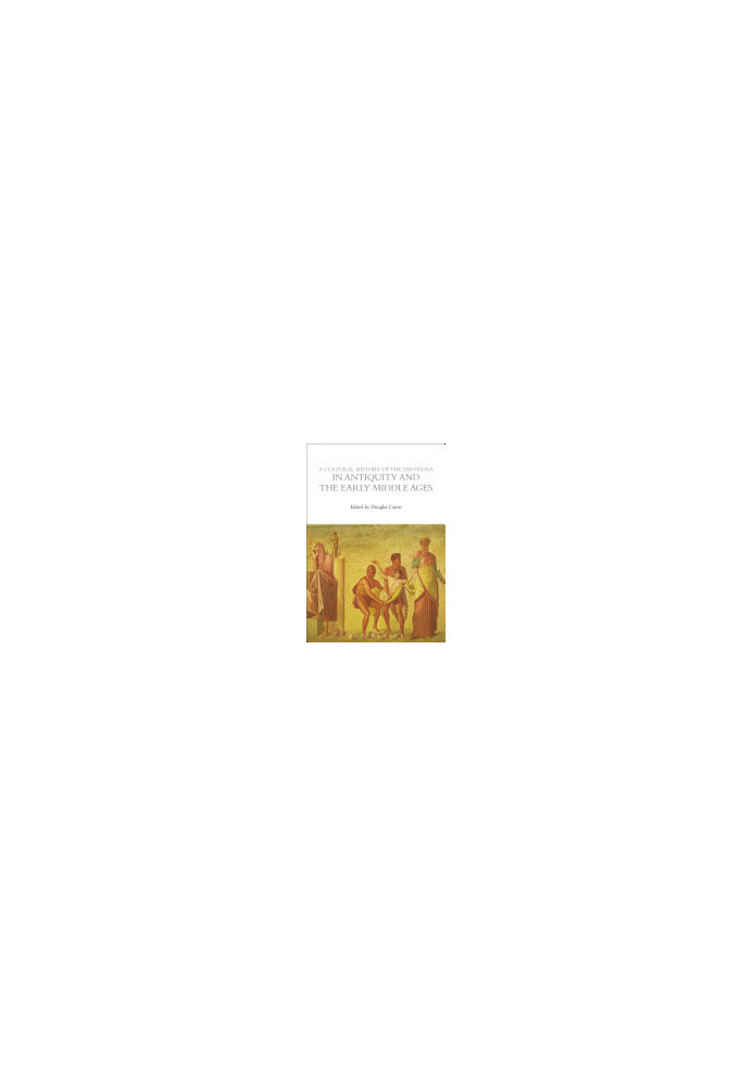 A Cultural History of the Emotions in Antiquity