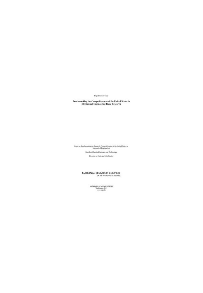 Benchmarking the Competitiveness of the United States in Mechanical Engineering Basic Research