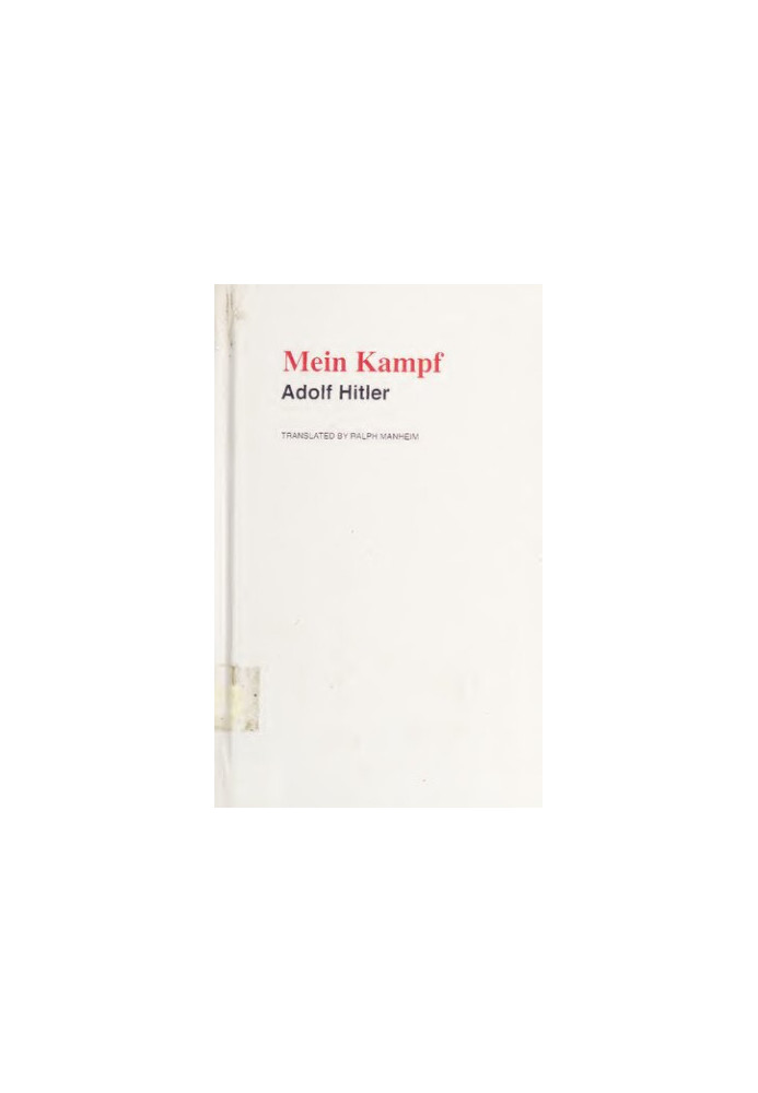 Mein Kampf: My Struggle