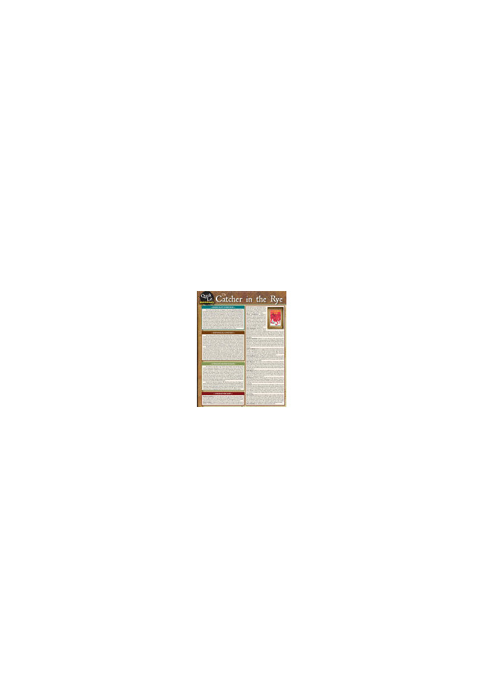 QuicK Lit: The Catcher In The Rye (Study Guide)