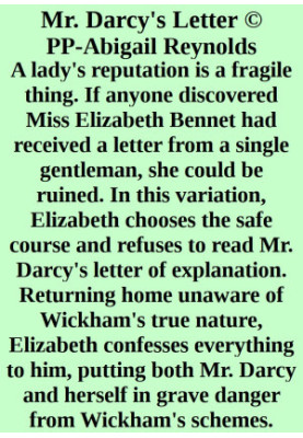 Mr. Darcy's Letter