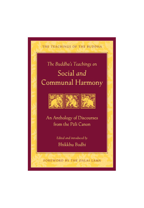 The Buddha’s Teachings on Social and Communal Harmony: An Anthology of Discourses from the Pali Canon (Non-Retail)