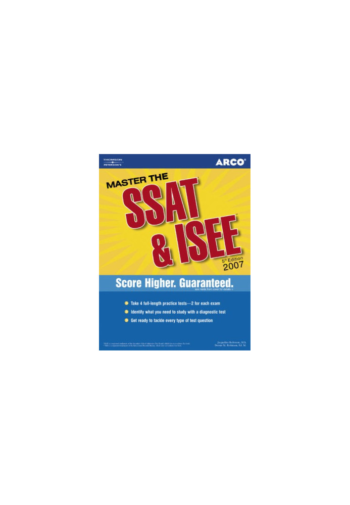 Master the SSAT and ISEE 2007