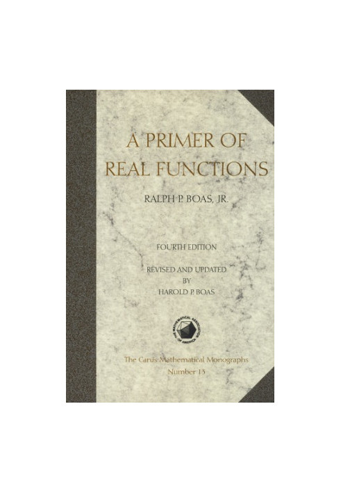 A Primer of Real Functions