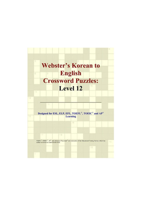 Webster's Korean to English Crossword Puzzles: Level 12