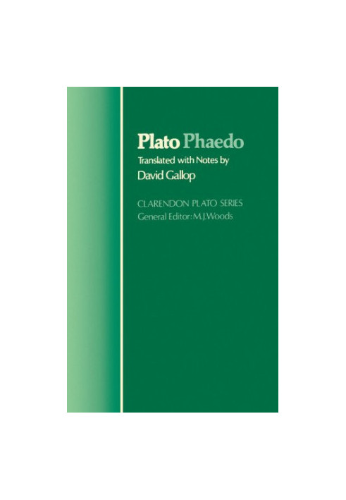Phaedo (Clarendon Plato Series)