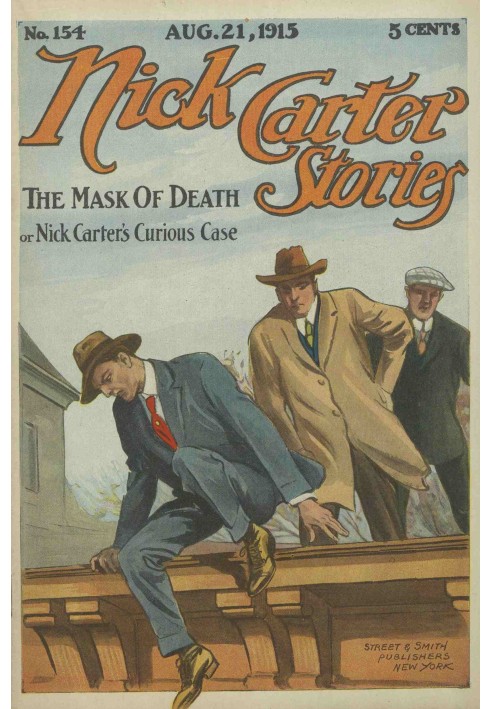 Истории Ника Картера № 154, 21 августа 1915 года: Маска смерти; или любопытный случай Ника Картера.