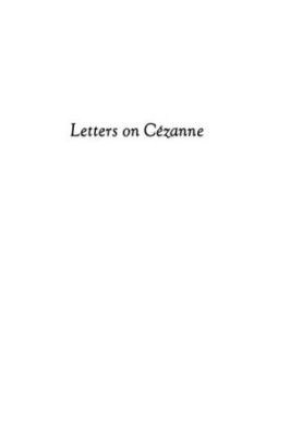 Letters on Cezanne