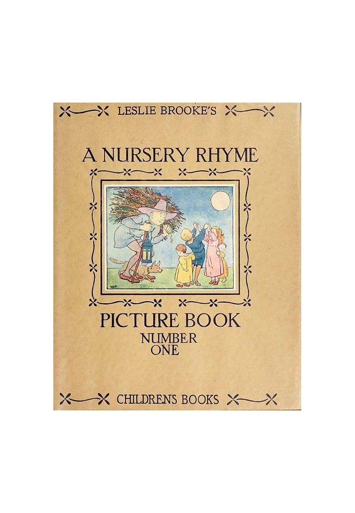 A Nursery Rhyme Picture Book With Drawings in Colour and Black and White