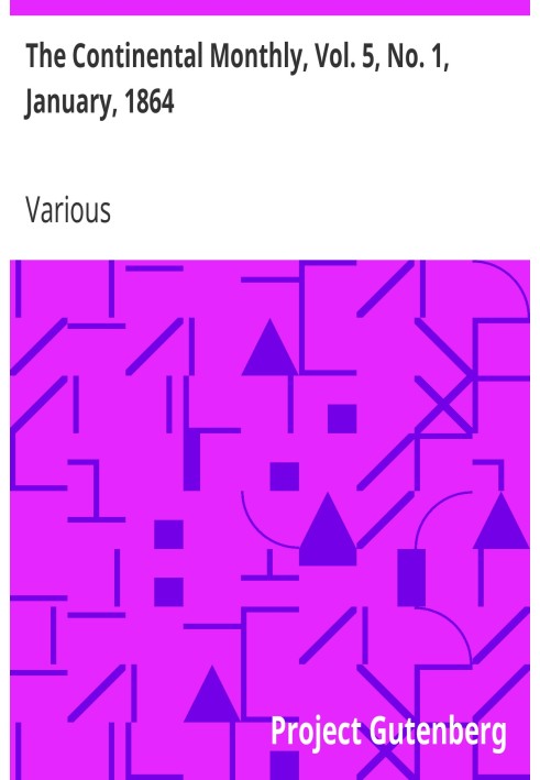 Континентальний щомісячник, том. 5, № 1, січень 1864 р