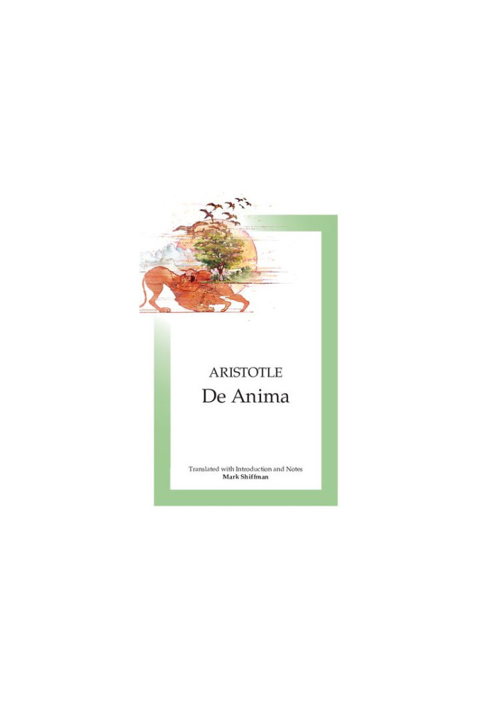 Aristotle  Anima (Focus Philosophical Library)