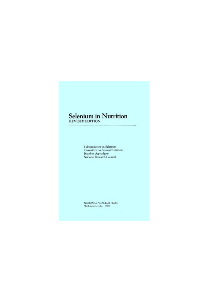 Selenium in Nutrition,.