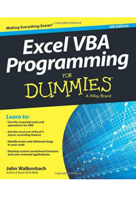 Excel Vba Programming For Dummies, 4e