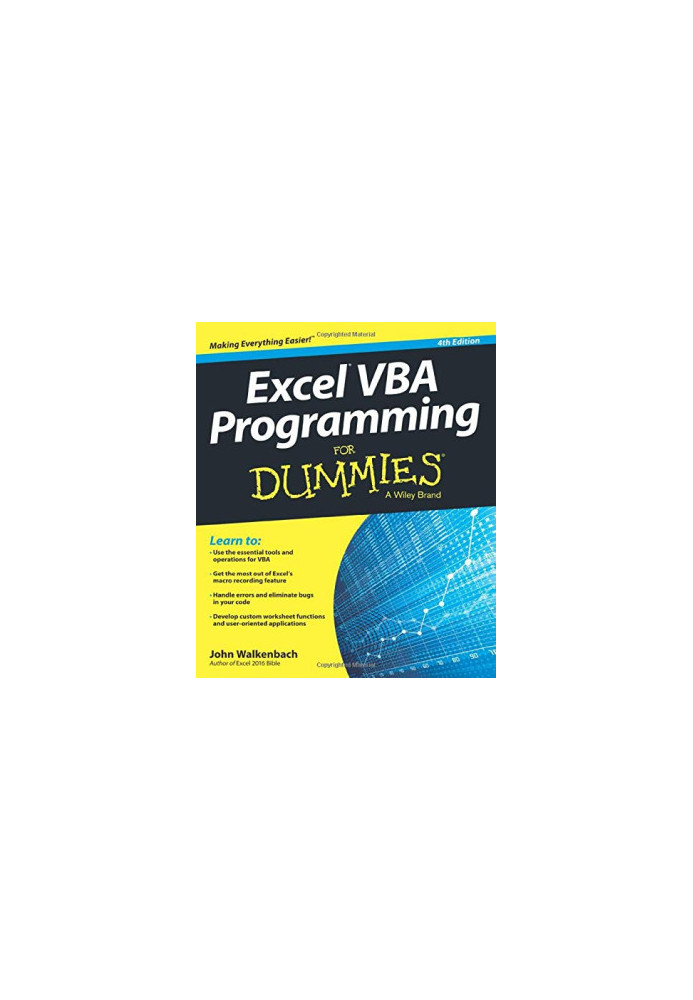 Excel Vba Programming For Dummies, 4e