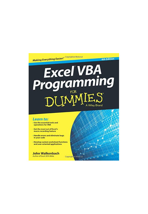 Excel Vba Programming For Dummies, 4e
