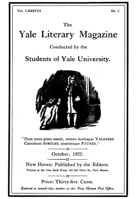 The Yale Literary Magazine (Vol. LXXXVIII, No. 1, October 1922)