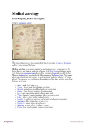 Medical astrology