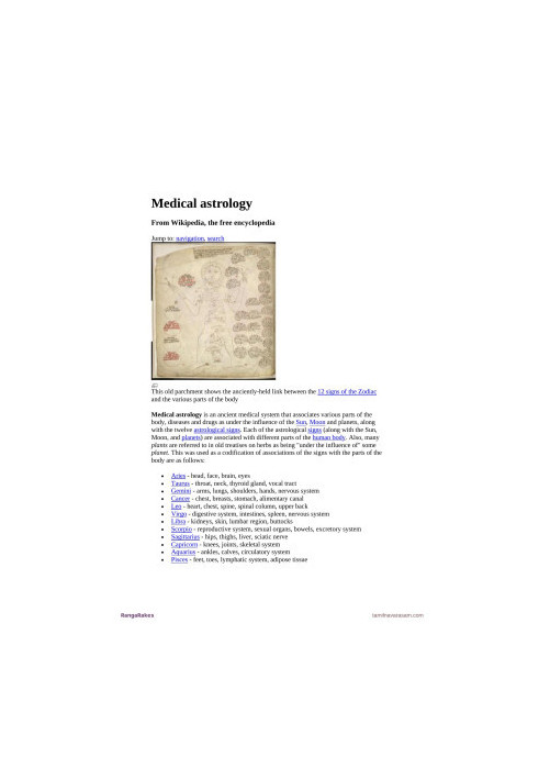 Medical astrology