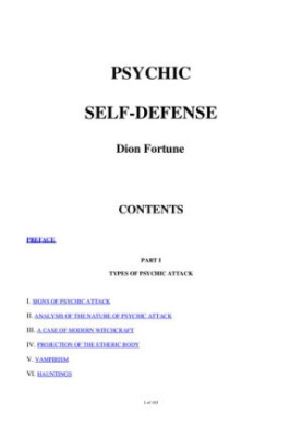 Psychic Self-Defense