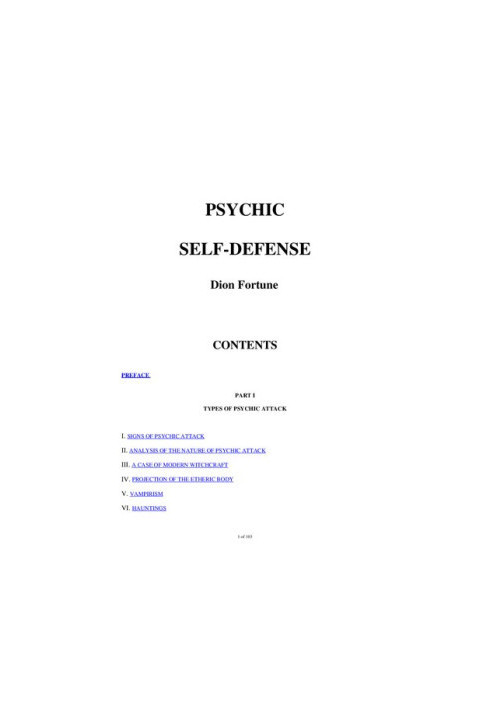 Psychic Self-Defense