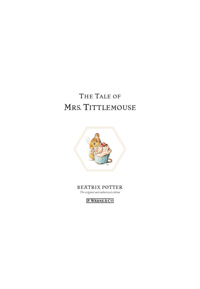 The Tale of Mrs Tittlemouse