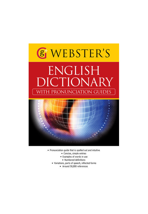 Webster's American English Dictionary (with pronunciation guides)