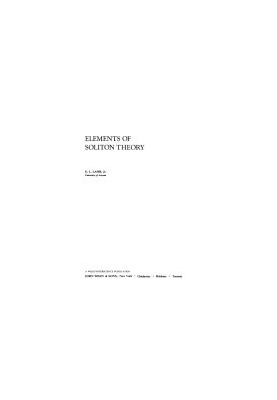 Elements Of Soliton Theory