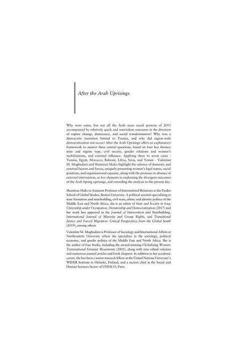 After the Arab Uprisings by Shamiran Mako
