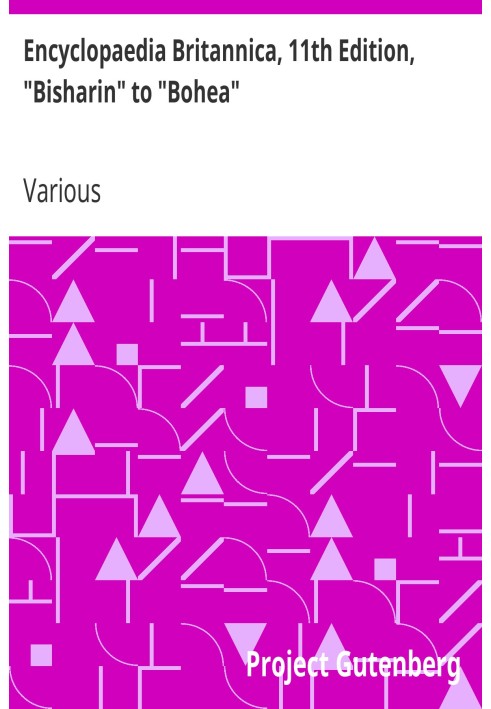 Британська енциклопедія, 11-е видання, від «Бішаріна» до «Бохеї», том 4, частина 1