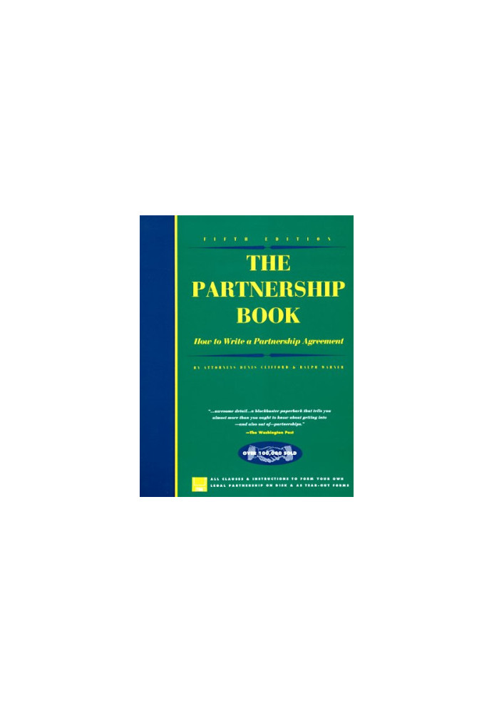 The partnership book - how to write a partnership agreement