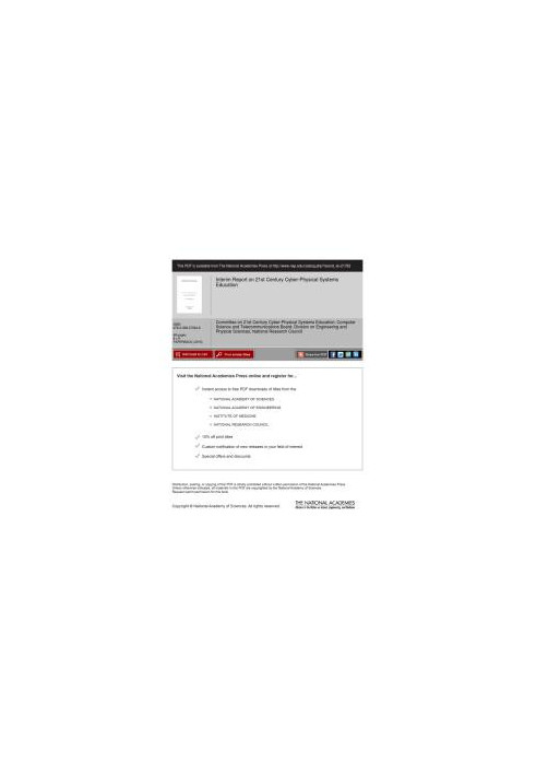 Interim Report on 21st Century Cyber-Physical Systems Education