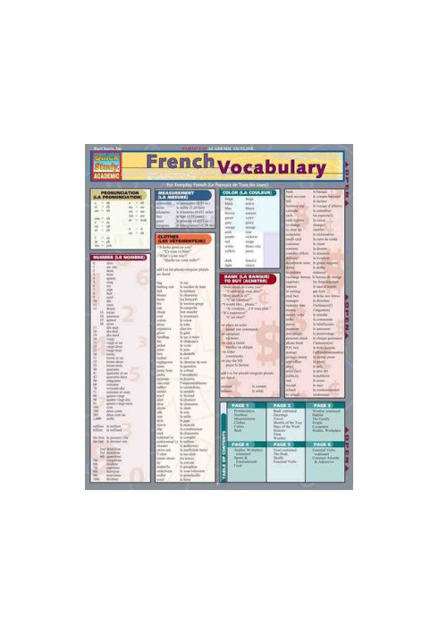 French Vocabulary