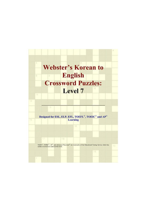 Webster's Korean to English Crossword Puzzles - Level 7