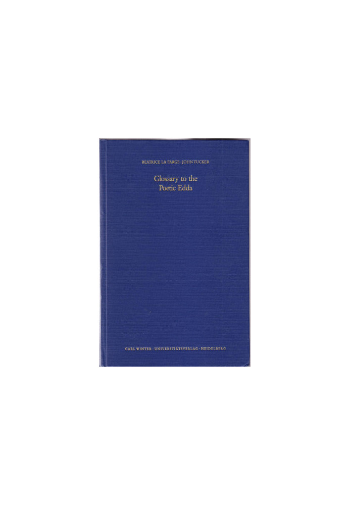 Glossary to the Poetic Edda