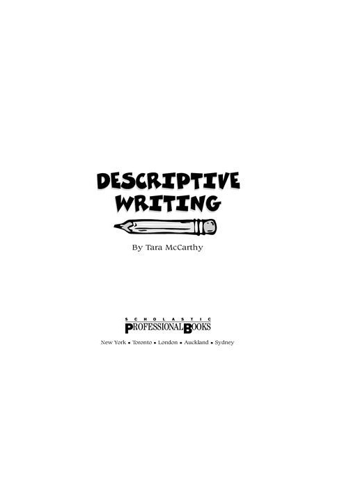 Descriptive Writing (Grades 4-8)
